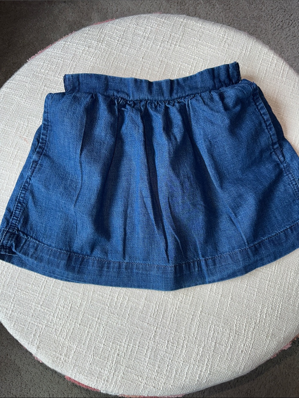 Girls Cat & Jack Dark Blue Denim Skater Mini Skirt.  Size 5T